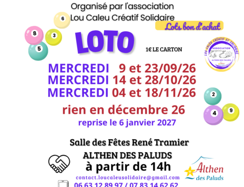 Loto de Lou Caleù créatif & solidaire (SEPTEMBRE À NOVEMBRE 2026)